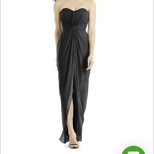 Dessy Collection Bridesmaid Dress in Black Size 6